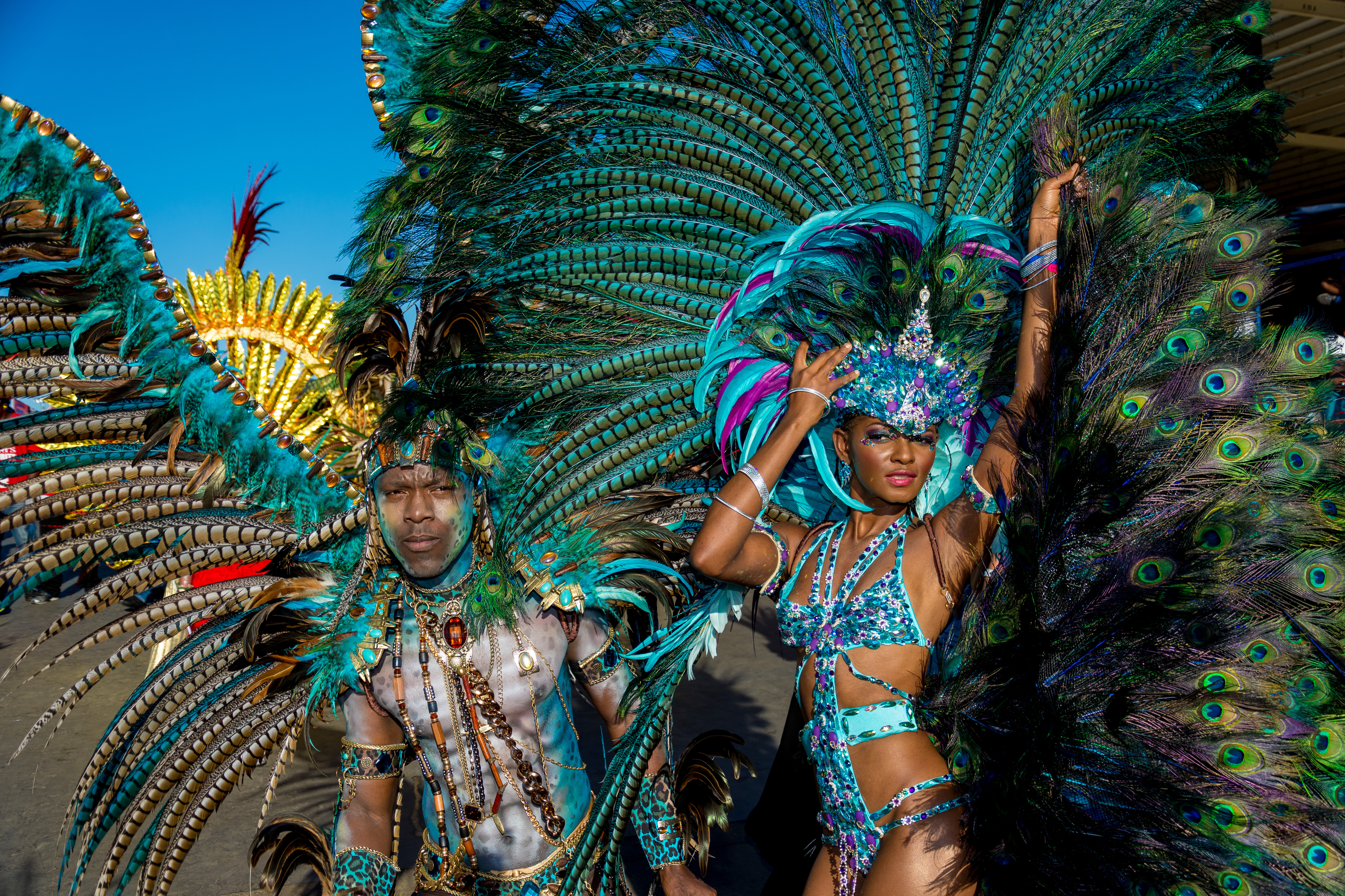 Карнавал Тринидада и Тобаго. Карнавал в порту. Port of Spain Trinidad Carnival.