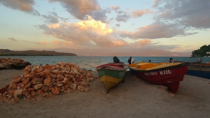 treasure-beach-jamaica-boats-sunset