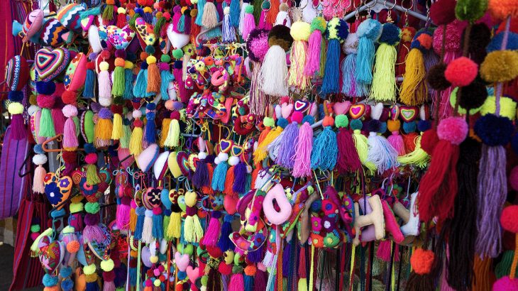 coloful-pom-poms-sayulita village