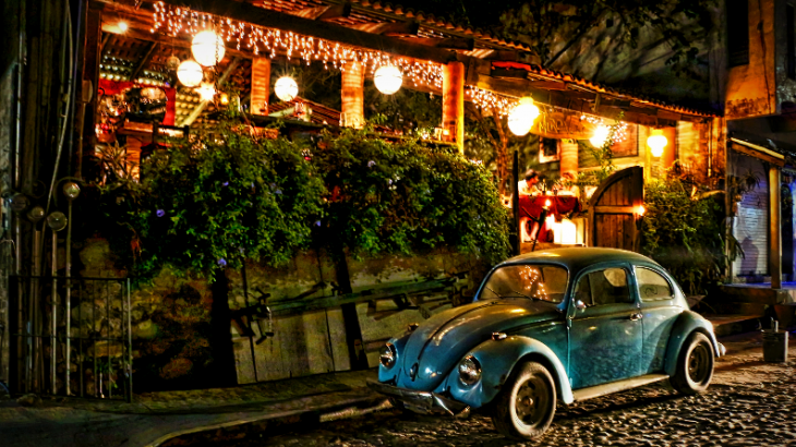 colorful-sayulita-mexico-night-vw-bug