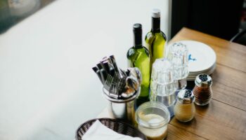 table-glass-bottle-utensils