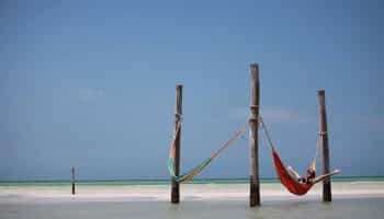 girl-hammock-isla-holbox-water-beach