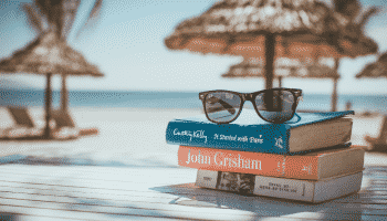 stack-books-beach-sunglasses