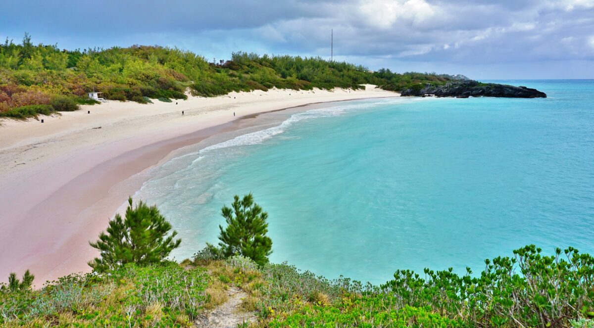 Horseshoe Bay beach in Bermuda. Horseshoe Bay beach in Southampton, Bermuda