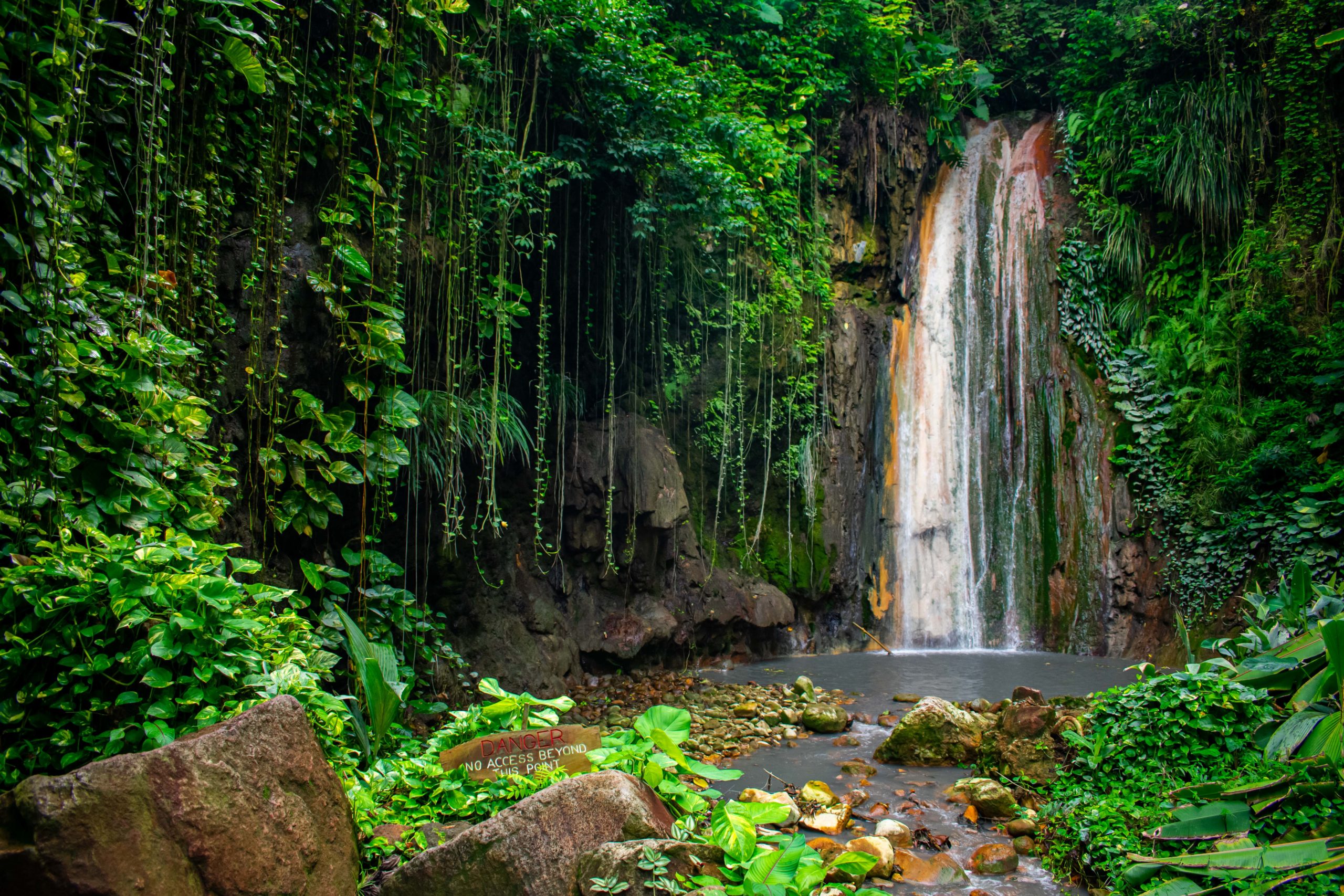 Diamond Botanical Gardens & Waterfall, St. Lucia.