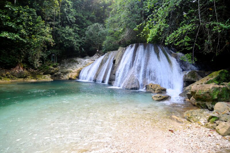 View of Reach falls in Jamaica