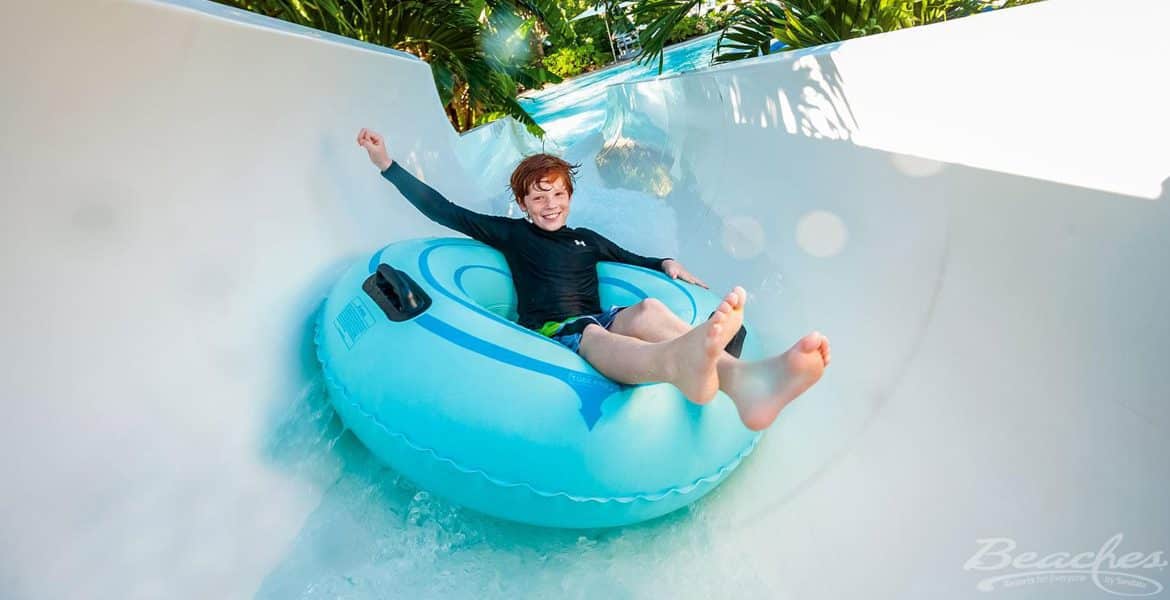 child-tubing-waterslide-beaches-resort-turks-caicos