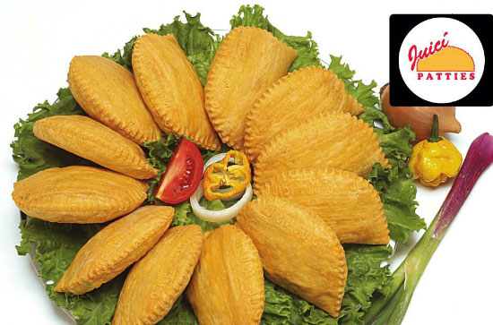 Juici patties in Jamaica.