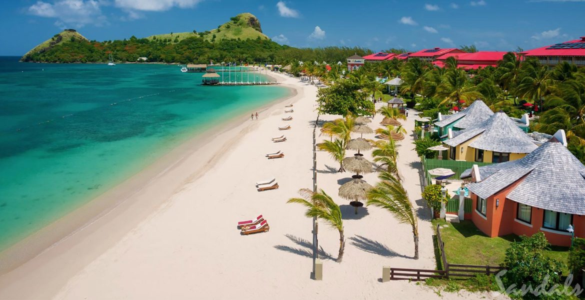 aerial-view-beach-green-palm-trees-beds