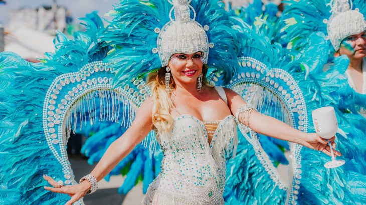 carnival-woman-white-dress-blue-wings