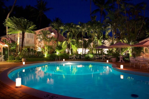 pool-night-cobblers-cove-hotel