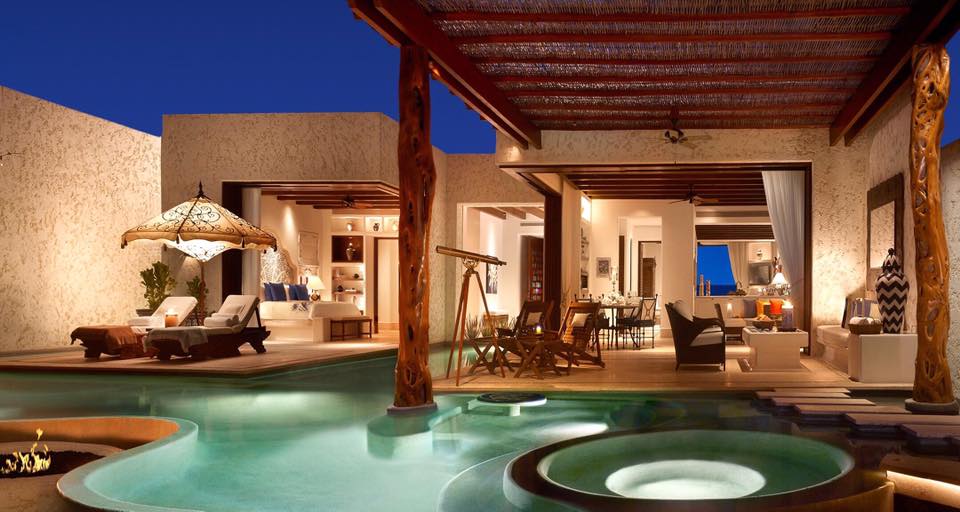 The resort's beautiful suites with a telescope, jacuzzis and more