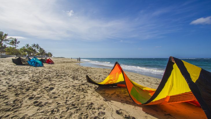 kite-surfing-kite-laying-on-beach-cabarete