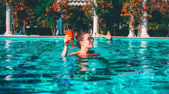 water-pool-blue-girl-drink