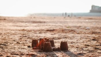 sand-castle-beach-sunset