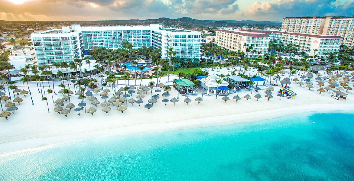 aerial-view-Aruba-Marriott-Resort-Stellaris-Casino