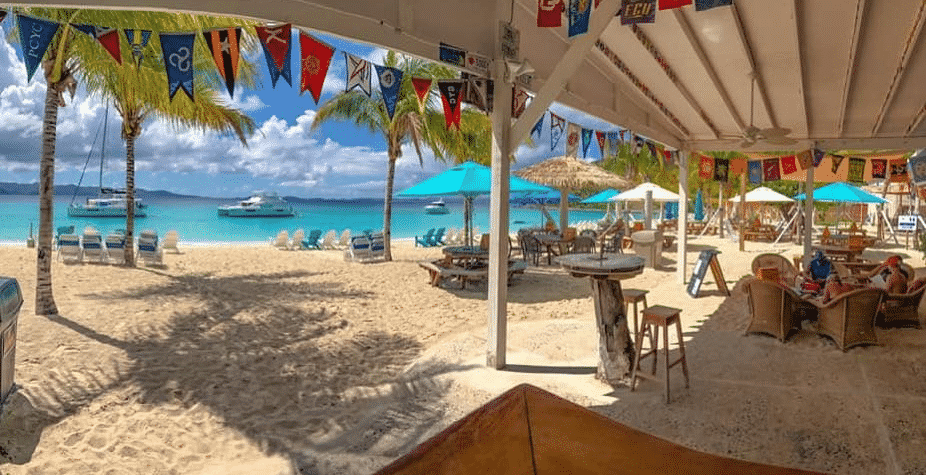 The Soggy Dollar Bar on Jost Van Dyke, BVI