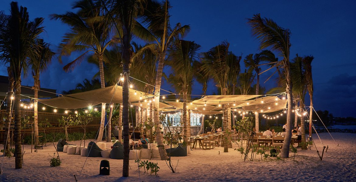 beach-hangout-nighttime-andaz-mayakoba-resort-playa-del-carmen-mexico