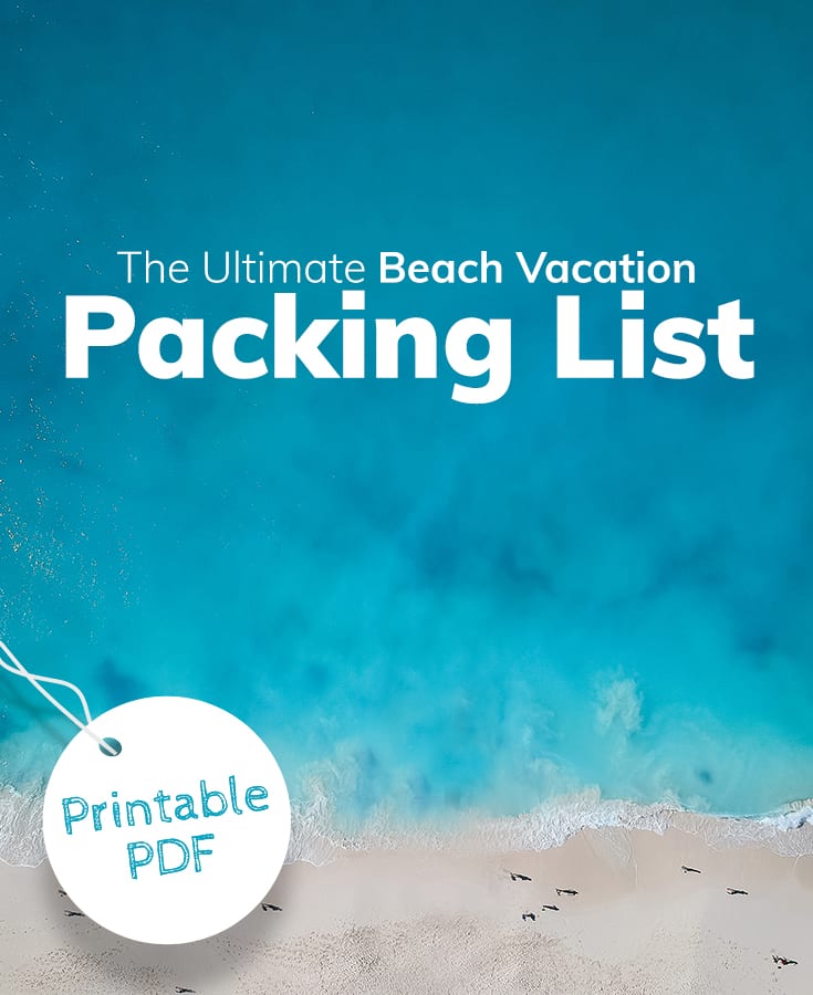 Beach Packing Checklist Printable