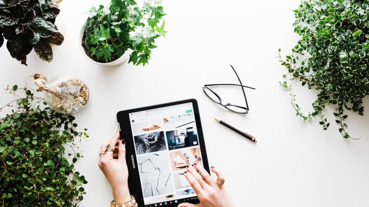 hands-tablet-photo-inspiration-green-plants