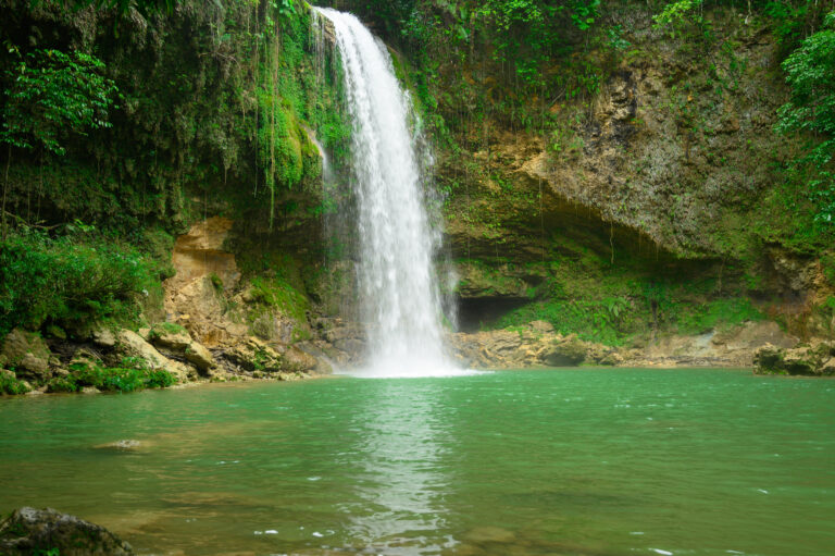 Natural Monument Salto De Socoa in north coast Dominican republic.