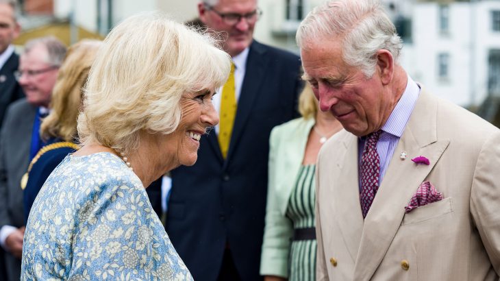 Prince Charles and Camilla Duchess of Cornwall laughing together