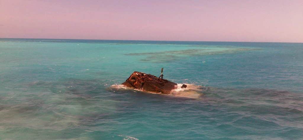 Photo of the HMS Vixen in the Bermuda Triangle