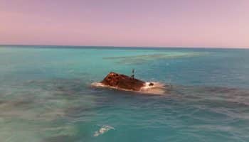 Photo of the HMS Vixen in the Bermuda Triangle