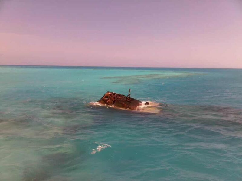 Photo of the HMS Vixen in the Bermuda Triangle