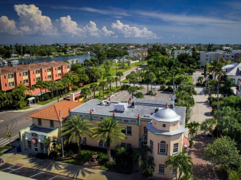 palm-trees-buildings-beach-town