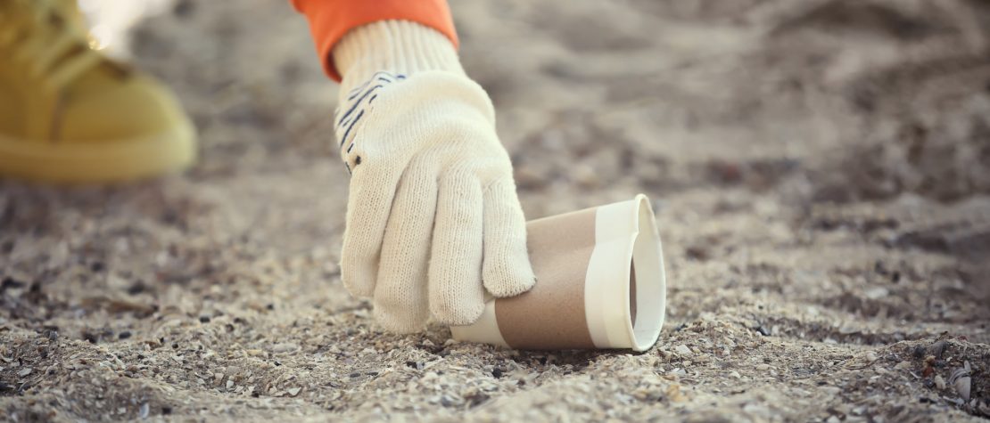 beach cleanup supplies protective gloves