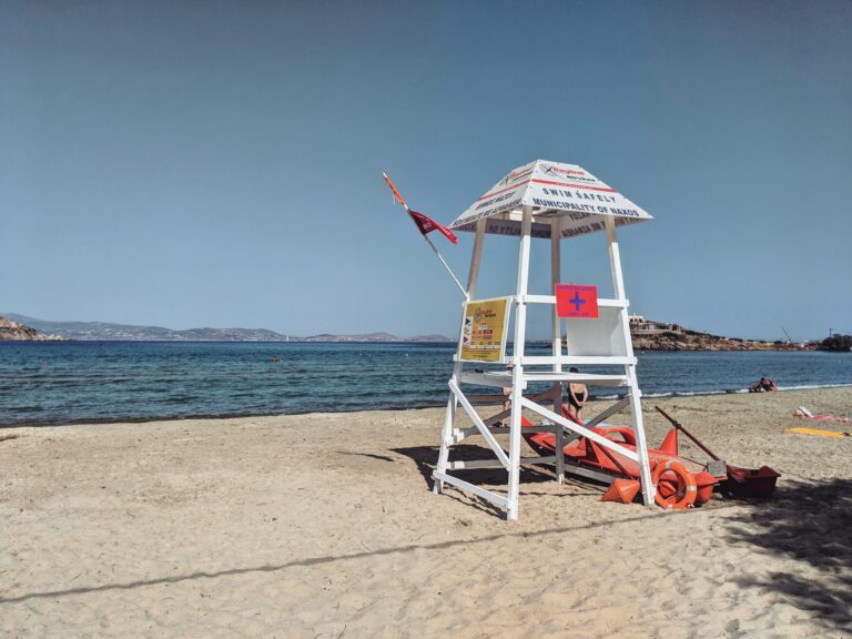 Life gaurd tower on Agios beach