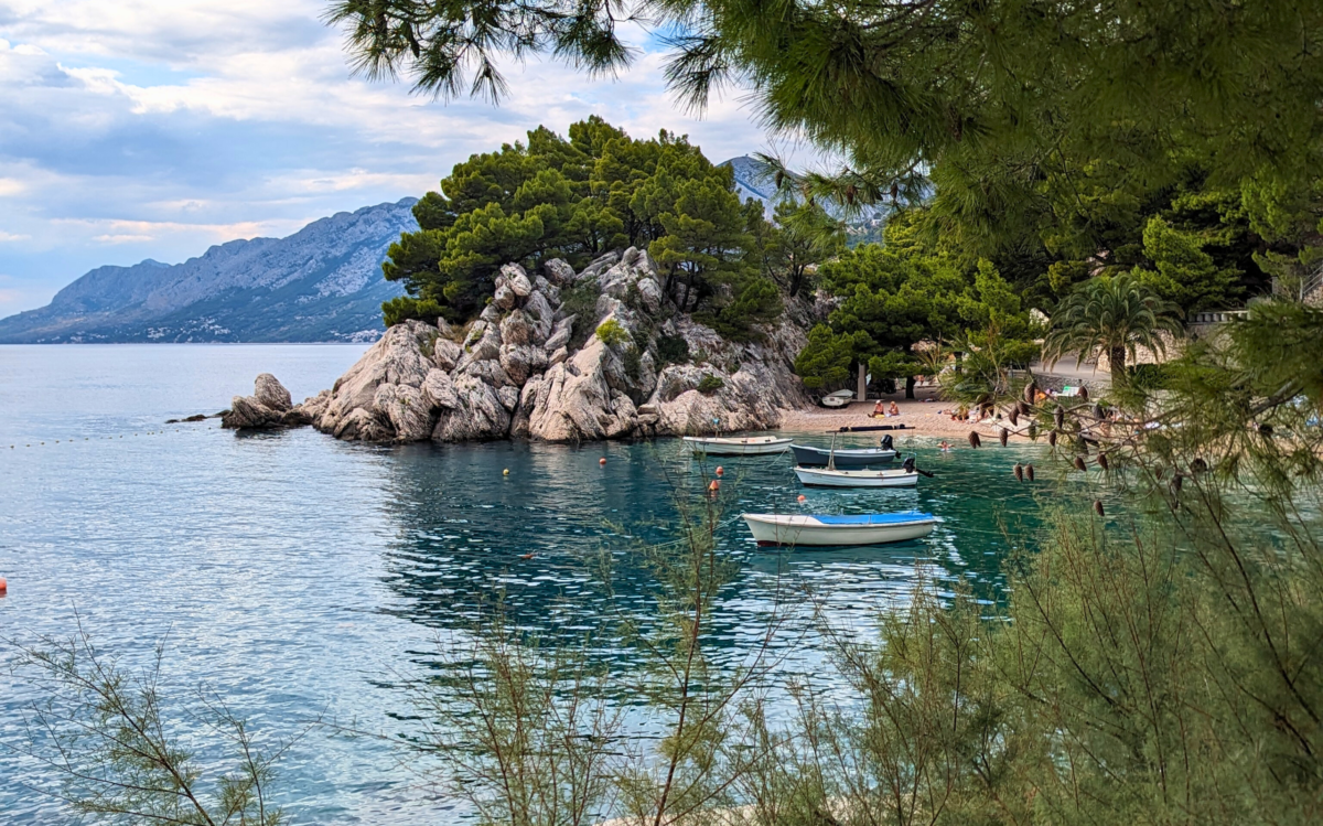 Beautiful beach in Brela