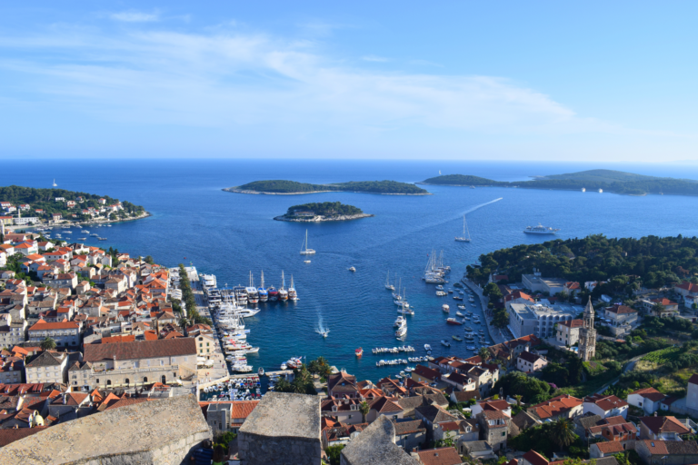 Boats on the water Hvar island