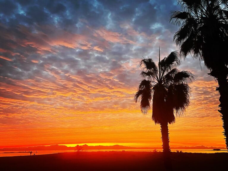 Sunrise on Loreto beach