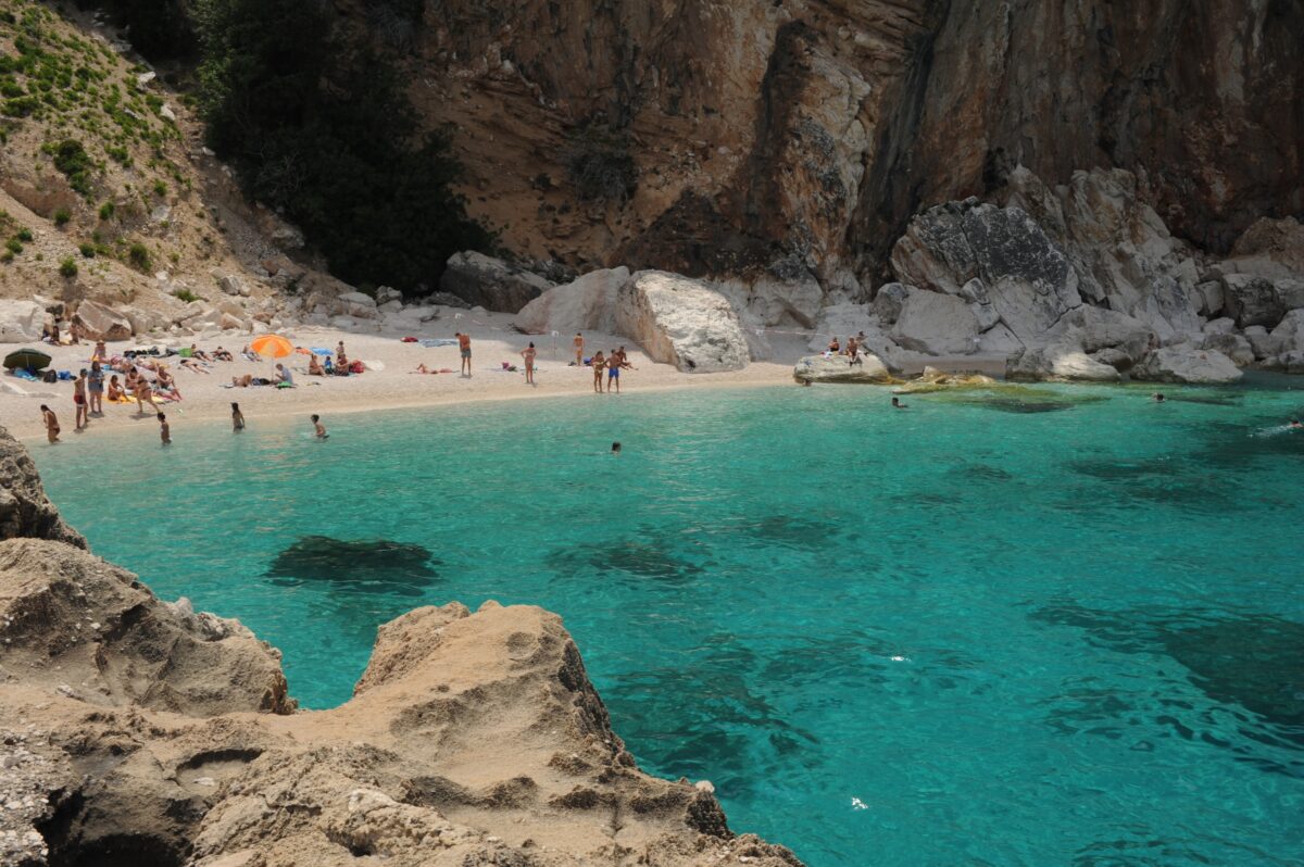 Cala Mariolu beach on the island of Sardinia, Italy