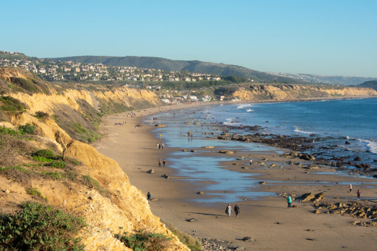 View on Crystal Cove beach from the Crystal Cove State Park