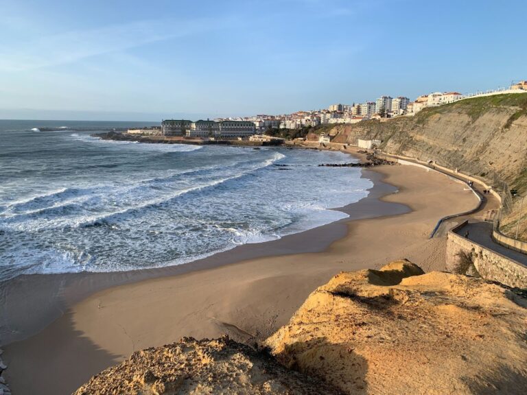 long stretch of sand in Ericeira, Portugal
