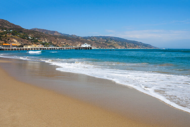 Malibu Lagoon State Beach (Surfrider Beach) in Malibu, California.