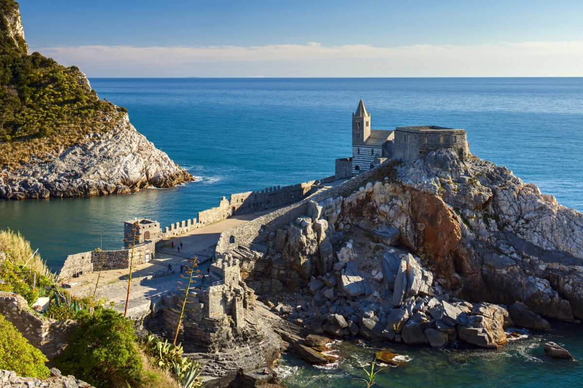 Portovenere coast view in gulf of poets