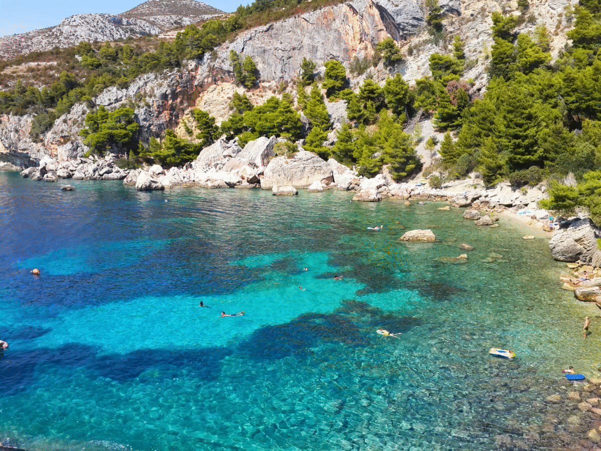 Malo Zaraće Beach, Croatia.