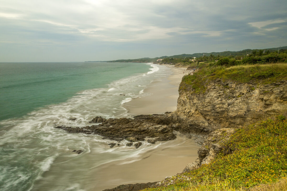 Nahui Beach Nayarit Mexico, oceanside cliffs, public beach, surfing, tourist beach, puerto vallarta, nuevo vallarta