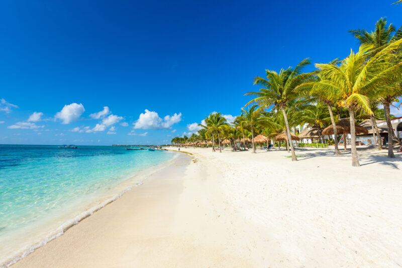 Akumal beach - paradise bay Beach in Quintana Roo, Mexico - caribbean coast