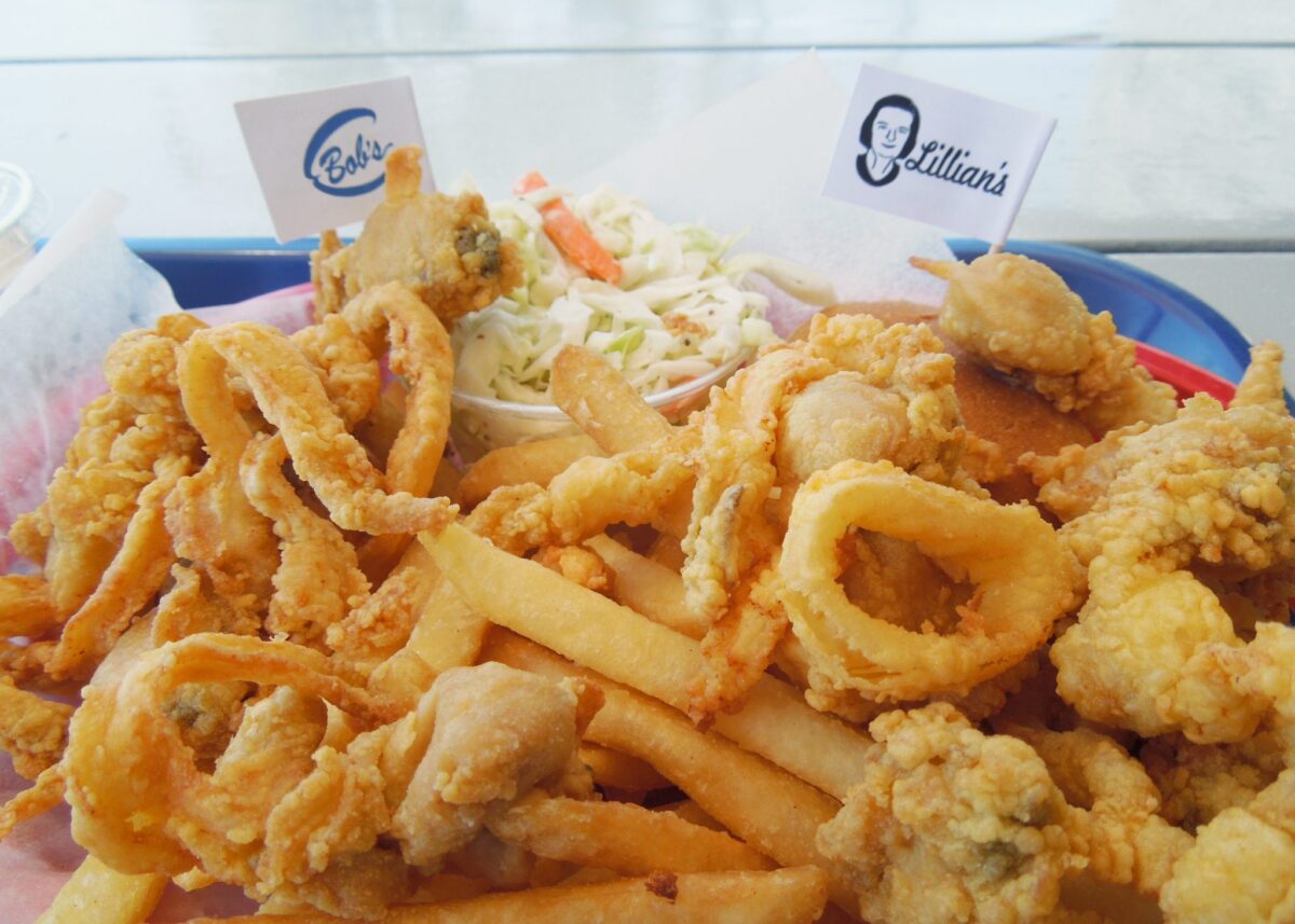 Clams at Bob's Clam Hut.