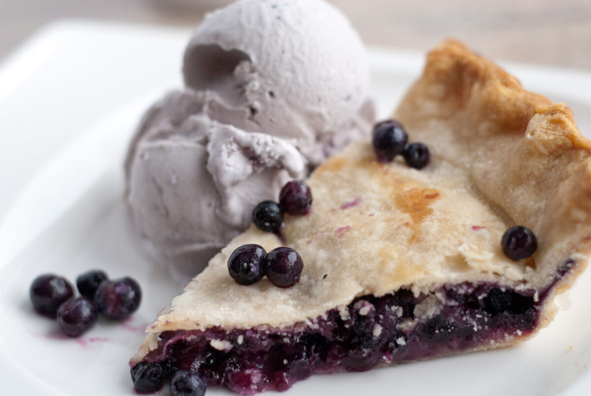 Bluberry pie at Foxs Lobster House.