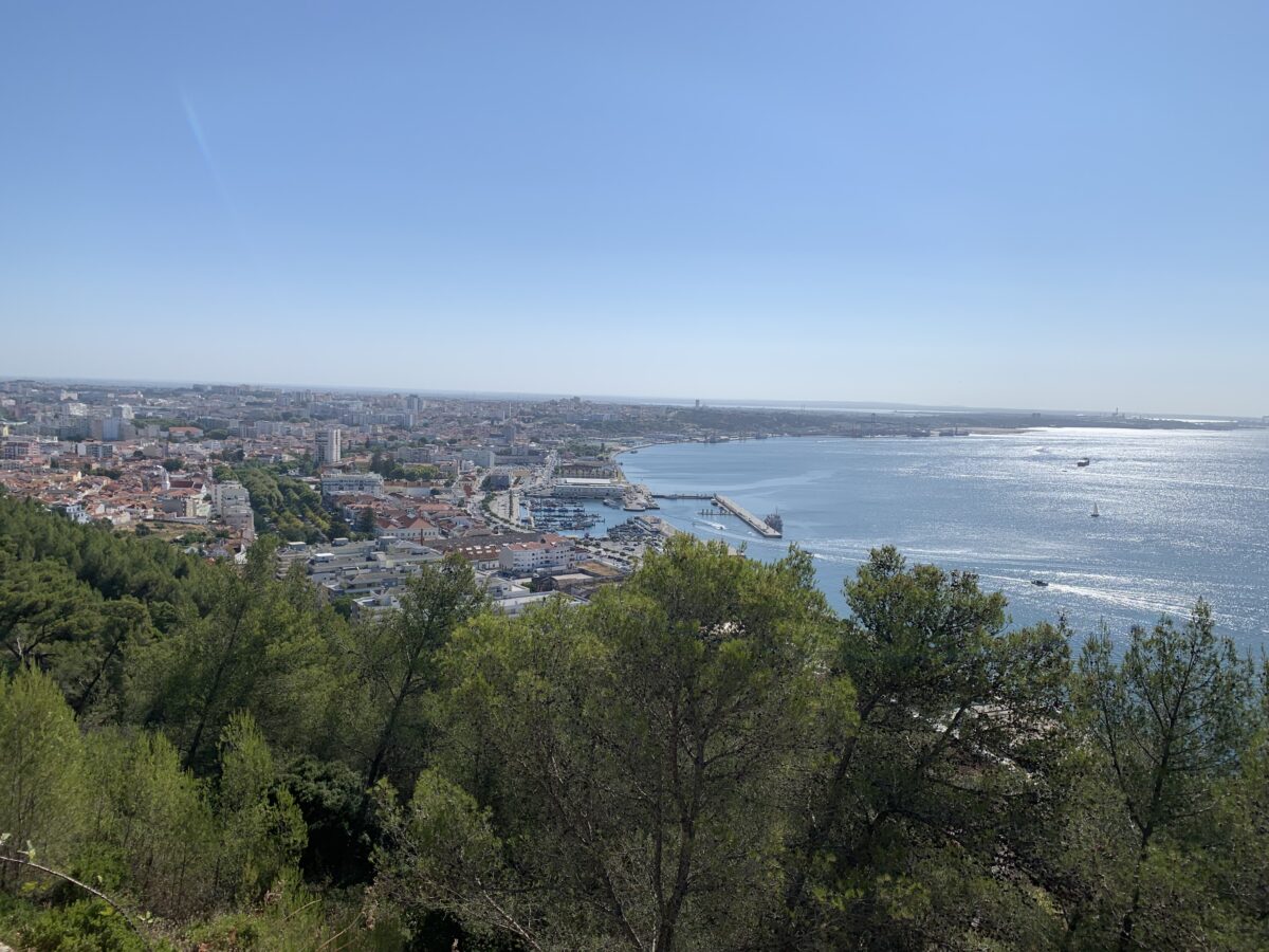 view from Forte de São Filipe in Setubal, Portugal