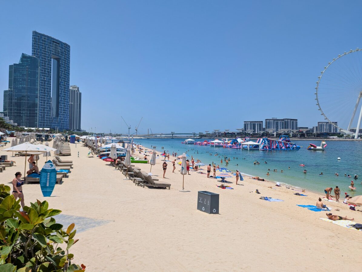 Marina Beach in Dubai.