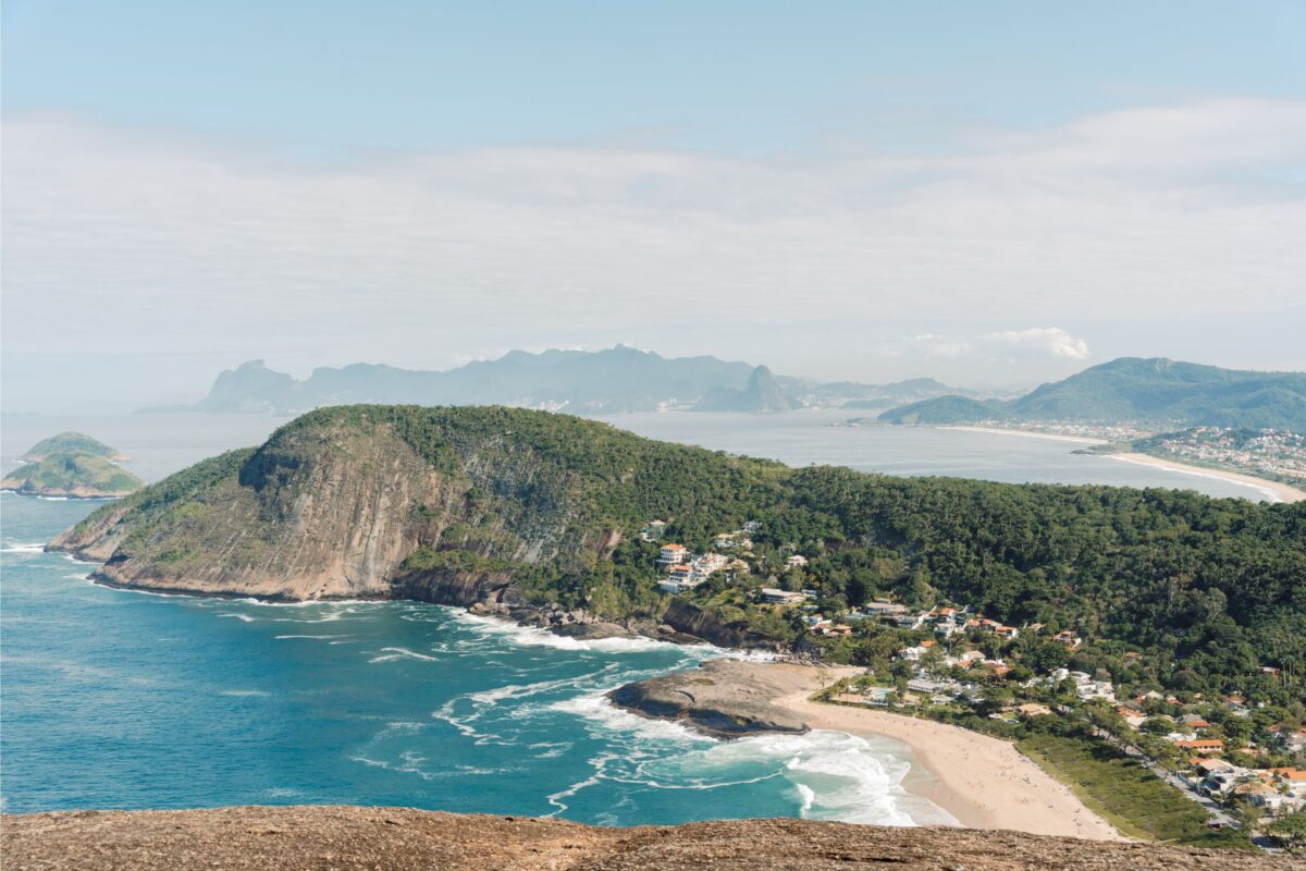 Itacoatiara beach in Brazil.