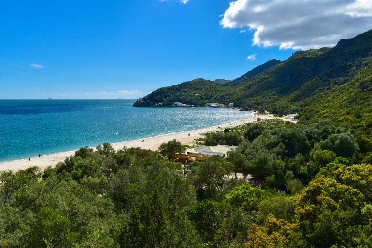 Creiro Beach and Portinho da Arrabida in Setubal, Portugal