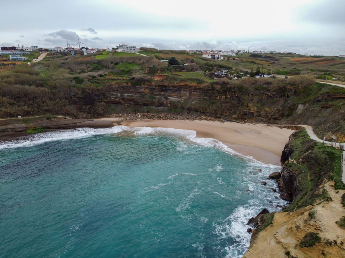 Coxos beach in Ericeira, is part of the world surf reserve in Ericeira Portugal.